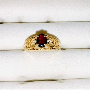 Simulated Stone Gold Plated